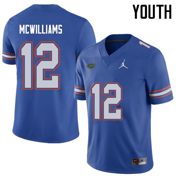 Jordan Brand Youth #12 C.J. McWilliams Florida Gators College Football Jerseys Royal